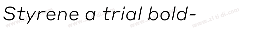 Styrene a trial bold字体转换
